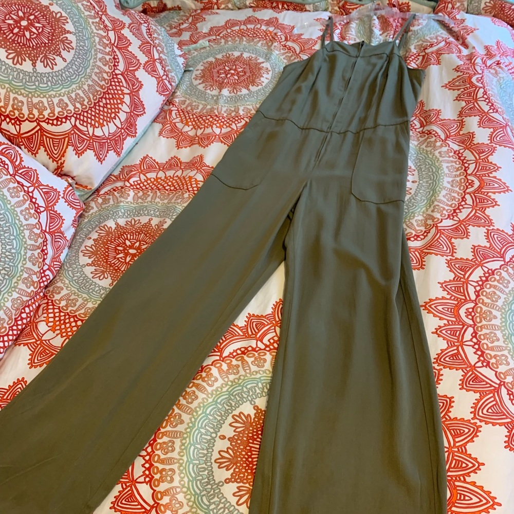 New York & Company Green jumpsuit